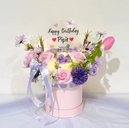 Bloom Box Akrilik Ucapan Ulang Tahun Ngawi